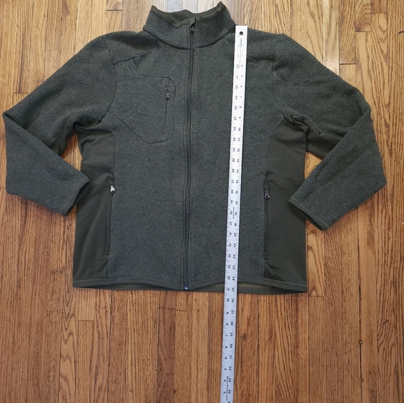 Ralph Lauren RLX Mens Wool Blend Zip Up Jacket Size L Green Hybrid - Picture 3 of 7